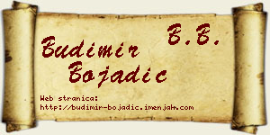 Budimir Bojadić vizit kartica